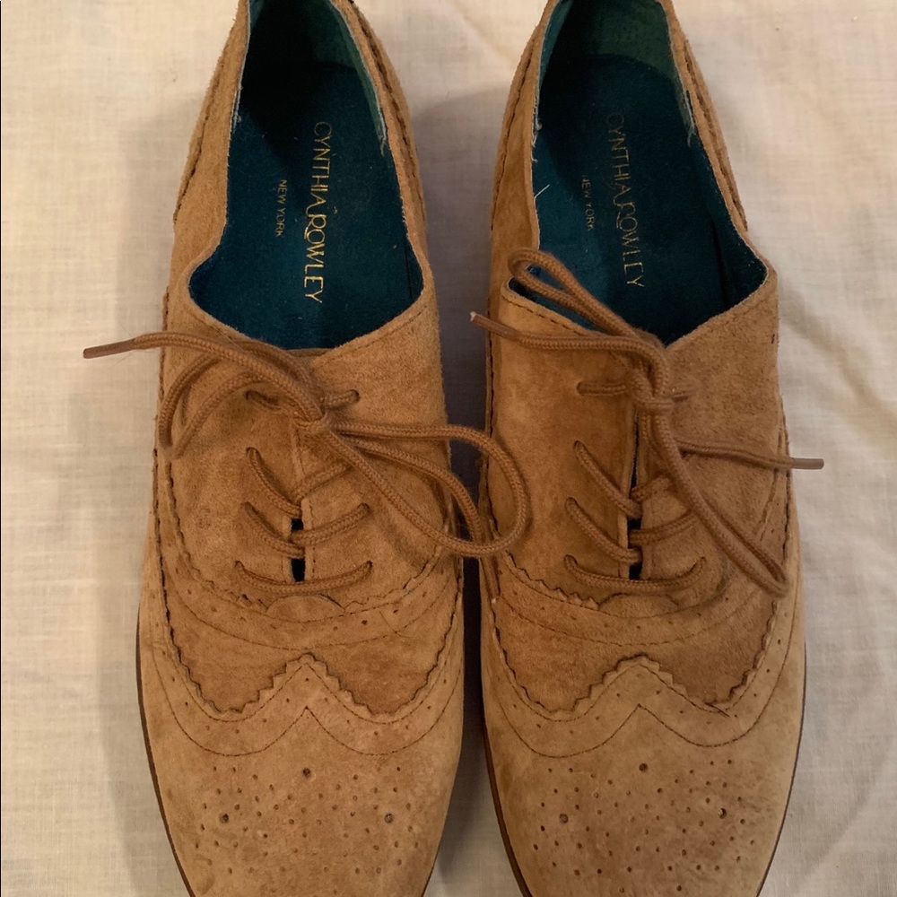 Suede Oxford shoes
